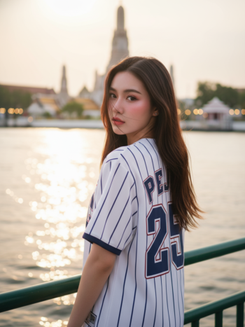 เสื้อเบสบอลพิมพ์ลาย สั่งทำ ORDER 174 รอบ 3 ด้านหลัง