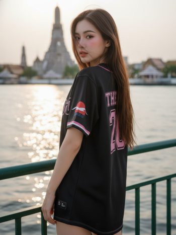เสื้อเบสบอลพิมพ์ลาย สั่งทำ ORDER 217 ด้านหลัง