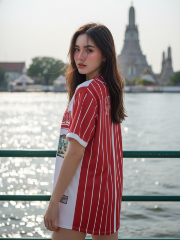 เสื้อเบสบอลพิมพ์ลาย สั่งทำ ORDER 218 ด้านหลัง