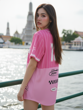 เสื้อเบสบอลพิมพ์ลาย สั่งทำ ORDER 219 ด้านหลัง
