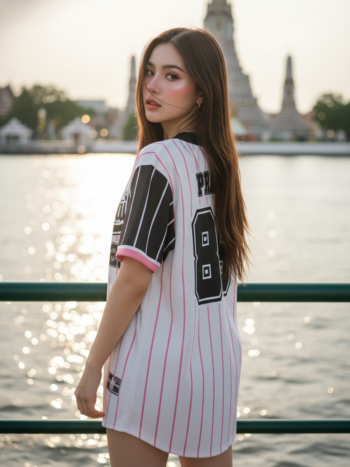 เสื้อเบสบอลพิมพ์ลาย สั่งทำ ORDER 221 ด้านหลัง