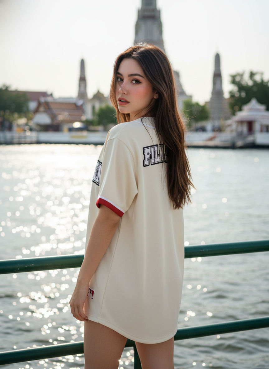 ORDER 225 เสื้อเบสบอล - ด้านหลัง เสื้อเบสบอลพิมพ์ลาย สั่งทำ ORDER 225 ด้านหลัง