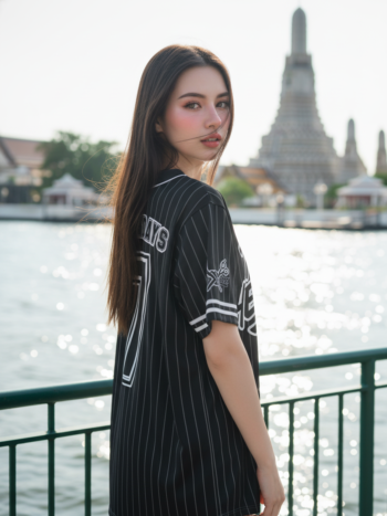 เสื้อเบสบอลพิมพ์ลาย สั่งทำ ORDER 226 ด้านหลัง
