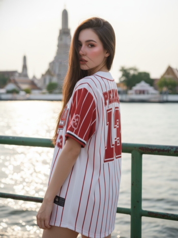 เสื้อเบสบอลพิมพ์ลาย สั่งทำ ORDER 229 ด้านหลัง