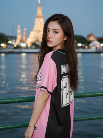 เสื้อเบสบอลพิมพ์ลาย สั่งทำ ORDER 230 ด้านหลัง