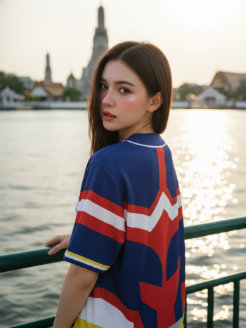 เสื้อเบสบอลพิมพ์ลาย สั่งทำ ORDER 231 ด้านหลัง
