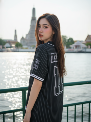 เสื้อเบสบอลพิมพ์ลาย สั่งทำ ORDER 232 ด้านหลัง