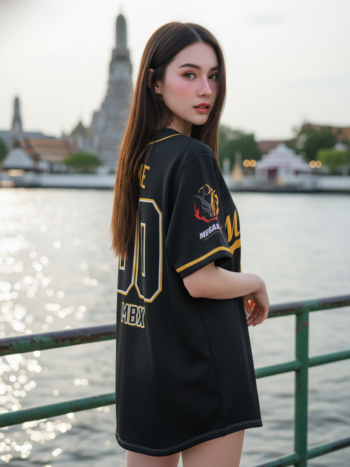 เสื้อเบสบอลพิมพ์ลาย สั่งทำ ORDER 238 ด้านหลัง