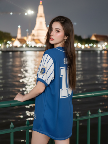 เสื้อเบสบอลพิมพ์ลาย สั่งทำ ORDER 460 ด้านหลัง