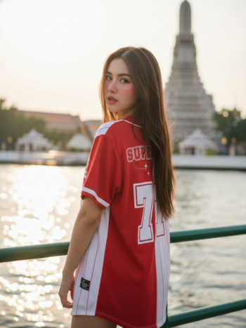 เสื้อเบสบอลพิมพ์ลาย สั่งทำ ORDER 245 ด้านหลัง