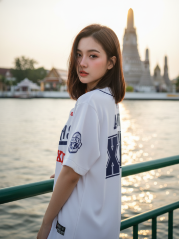 เสื้อเบสบอลพิมพ์ลาย สั่งทำ ORDER 246 ด้านหลัง