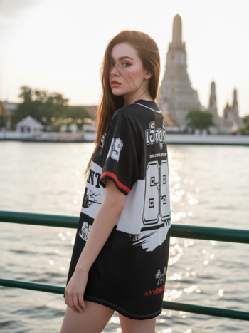 เสื้อเบสบอลพิมพ์ลาย สั่งทำ ORDER 248 DEISIGN ด้านหลัง