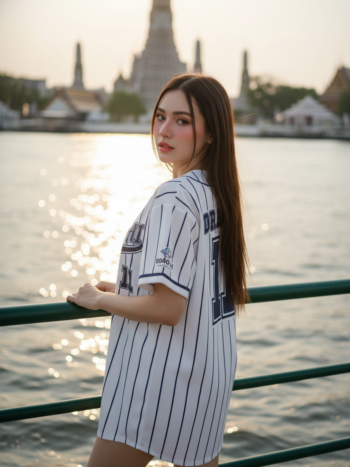 เสื้อเบสบอลพิมพ์ลาย สั่งทำ ORDER 250 ด้านหลัง