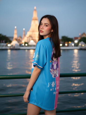 เสื้อเบสบอลพิมพ์ลาย สั่งทำ ORDER 60 รอบ 2 ด้านหลัง