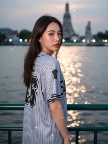 เสื้อเบสบอลพิมพ์ลาย สั่งทำ ORDER 82 รอบ 2 ด้านหลัง