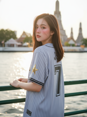เสื้อเบสบอลพิมพ์ลาย สั่งทำ ORDER 462 ด้านหลัง