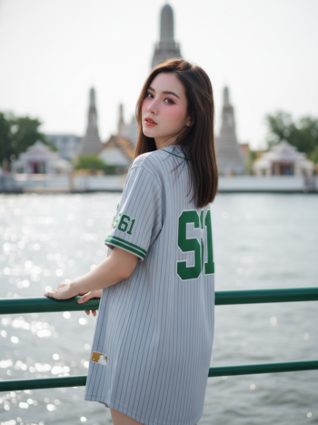 เสื้อเบสบอลพิมพ์ลาย สั่งทำ ORDER 463 ด้านหลัง