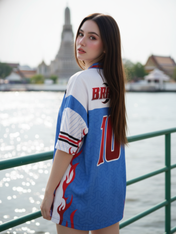 เสื้อโอเวอร์ไซส์พิมพ์ลาย สั่งทำ ORDER 468 ด้านหลัง