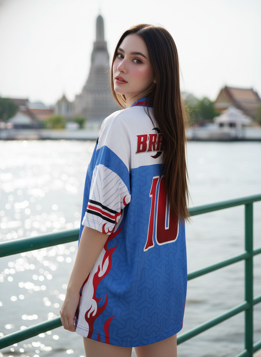 ORDER 468 เสื้อโอเวอร์ไซส์ - ด้านหลัง เสื้อโอเวอร์ไซส์พิมพ์ลาย สั่งทำ ORDER 468 ด้านหลัง