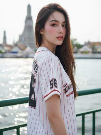 เสื้อเบสบอลพิมพ์ลาย สั่งทำ ORDER 469 ด้านหลัง