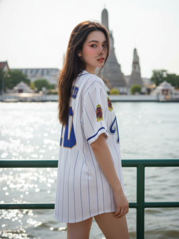 เสื้อเบสบอลพิมพ์ลาย สั่งทำ ORDER 335 รอบ 2(แบบใหม่) ด้านหลัง