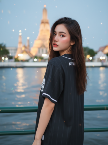 เสื้อเบสบอลพิมพ์ลาย สั่งทำ ORDER 339 รอบ 4 ด้านหลัง