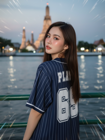 เสื้อเบสบอลพิมพ์ลาย สั่งทำ ORDER 473 ด้านหลัง