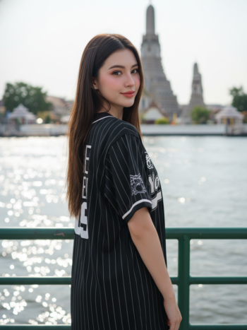 เสื้อเบสบอลพิมพ์ลาย สั่งทำ ORDER 474 ด้านหลัง