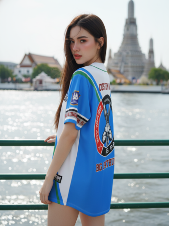 เสื้อเบสบอลพิมพ์ลาย สั่งทำ ORDER 477 ด้านหลัง