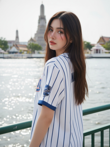 เสื้อเบสบอลพิมพ์ลาย สั่งทำ ORDER 479 ด้านหลัง