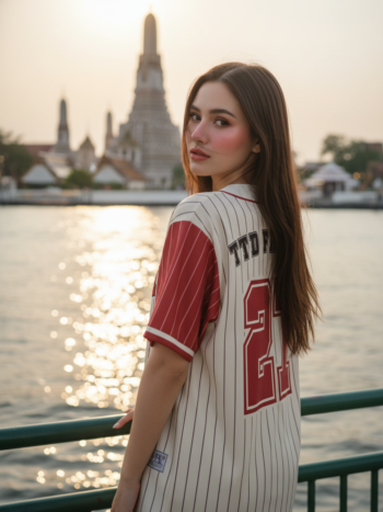 เสื้อเบสบอลพิมพ์ลาย สั่งทำ ORDER 481 ด้านหลัง