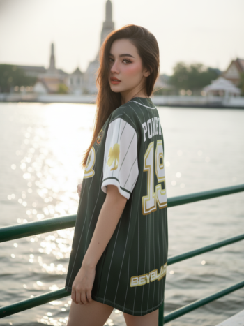 เสื้อเบสบอลพิมพ์ลาย สั่งทำ ORDER 489 ด้านหลัง