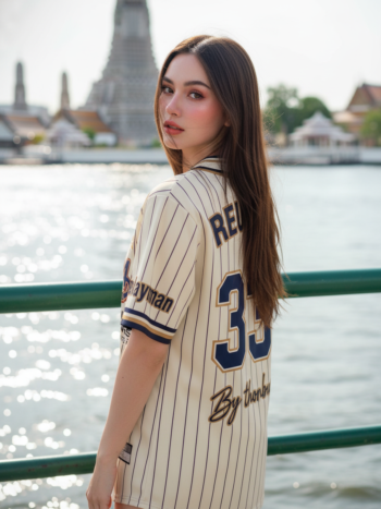 เสื้อเบสบอลพิมพ์ลาย สั่งทำ ORDER 492 ด้านหลัง
