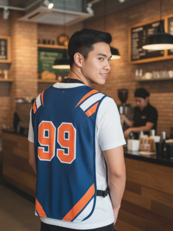 เสื้อกั๊กทีม JABEZ ลายด้านหลัง
