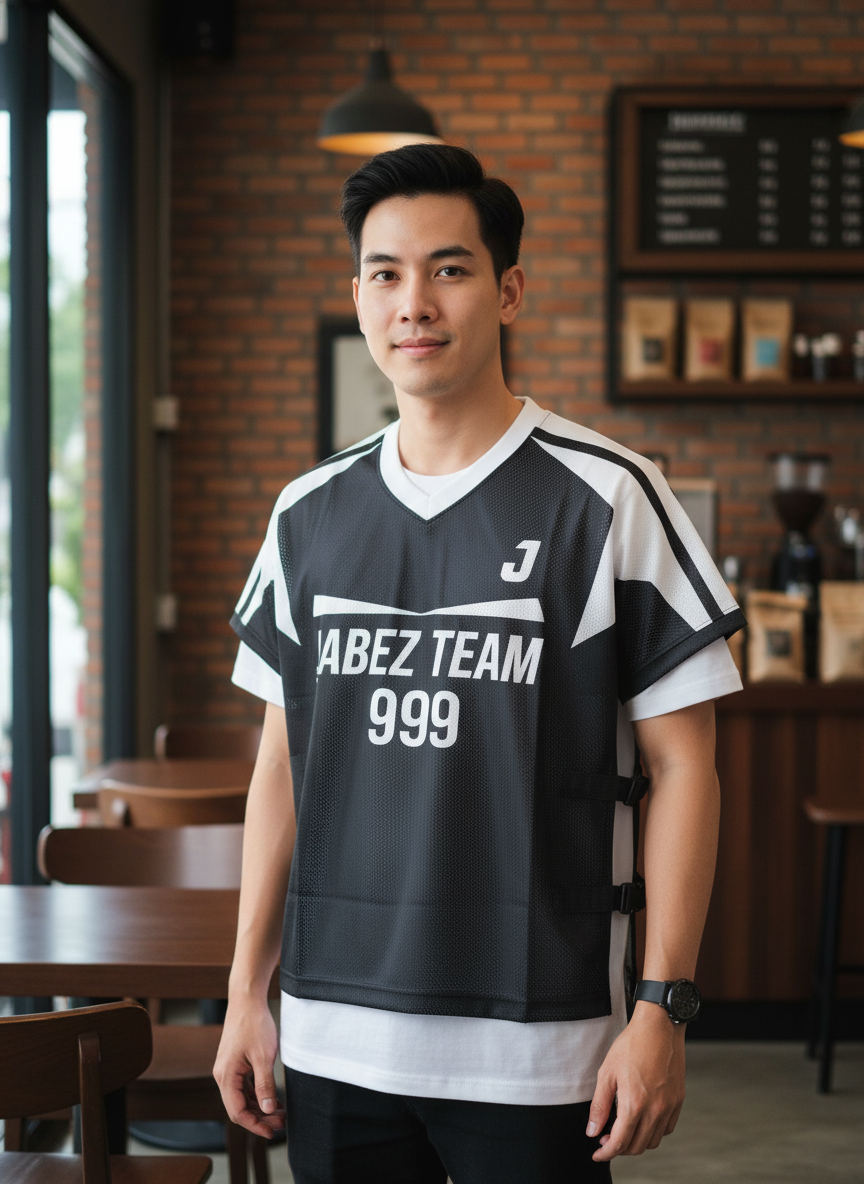 ออกแบบเสื้อกั๊ก รับผลิตเสื้อกั๊ก JABEZ ด้านหน้า ออกแบบเสื้อกั๊ก รับผลิตเสื้อกั๊ก JABEZ ด้านหน้า