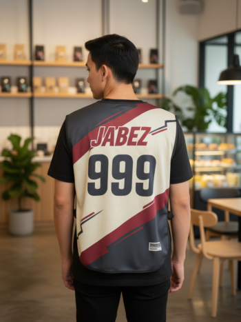 เสื้อกั๊กทีม JABEZ ลายด้านหลัง