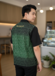 ออกแบบเสื้อทีมผ้าไทย รับผลิตเสื้อทีมผ้าไทย ทรงฮาวาย ด้านหน้า