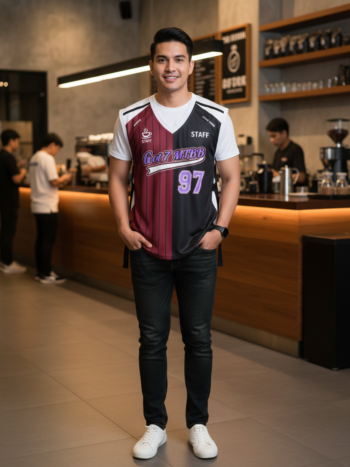ออกแบบเสื้อกั๊ก รับผลิตเสื้อกั๊ก JABEZ ด้านหน้า
