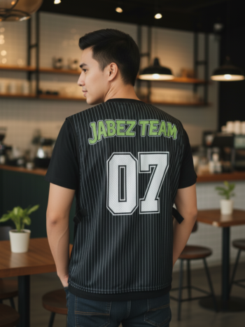 เสื้อกั๊กทีม JABEZ ลายด้านหลัง