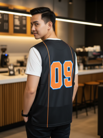 เสื้อกั๊กทีม JABEZ ลายด้านหลัง