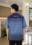 ออกแบบเสื้อทีมผ้าไทย รับผลิตเสื้อทีมผ้าไทย ทรงฮาวาย ด้านหน้า
