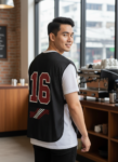ออกแบบเสื้อกั๊ก รับผลิตเสื้อกั๊ก JABEZ ด้านหน้า