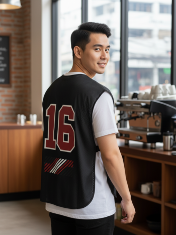 เสื้อกั๊กทีม JABEZ ลายด้านหลัง