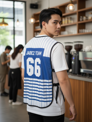 เสื้อกั๊กทีม JABEZ ลายด้านหลัง