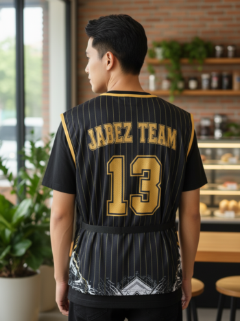 เสื้อกั๊กทีม JABEZ ลายด้านหลัง