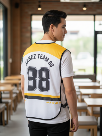 เสื้อกั๊กทีม JABEZ ลายด้านหลัง