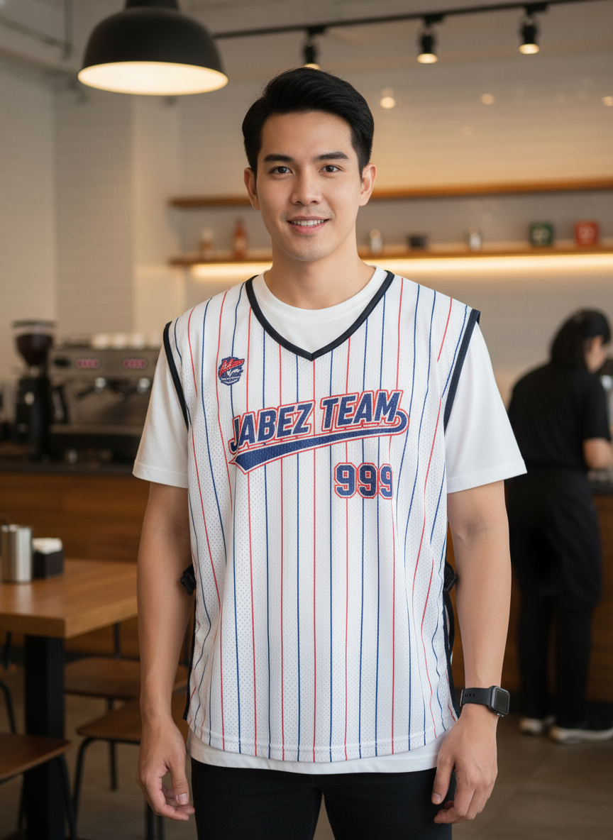 ออกแบบเสื้อกั๊ก รับผลิตเสื้อกั๊ก JABEZ ด้านหน้า ออกแบบเสื้อกั๊ก รับผลิตเสื้อกั๊ก JABEZ ด้านหน้า