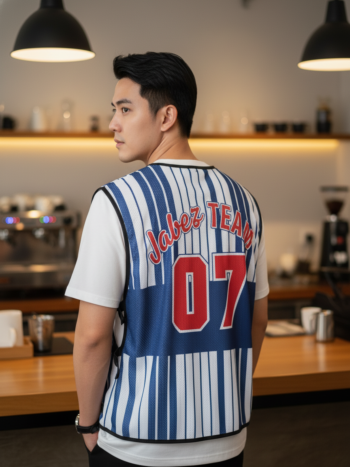 เสื้อกั๊กทีม JABEZ ลายด้านหลัง
