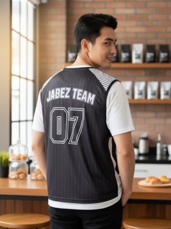 เสื้อกั๊กทีม JABEZ ลายด้านหลัง