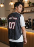ออกแบบเสื้อกั๊ก รับผลิตเสื้อกั๊ก JABEZ ด้านหน้า